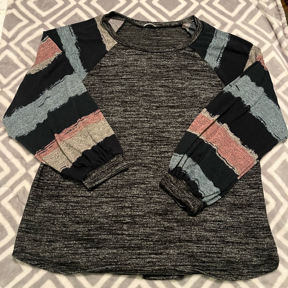Égs by Éloges Pink & Blue Bishop Sleeve Tunic